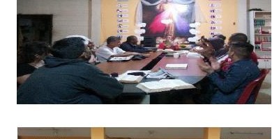 Estudio bíblico en Casa Hogar Obras de Misericordia